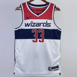 22/23 Wizards KUZMA #33 White Top Quality Hot Pressing NBA Jersey