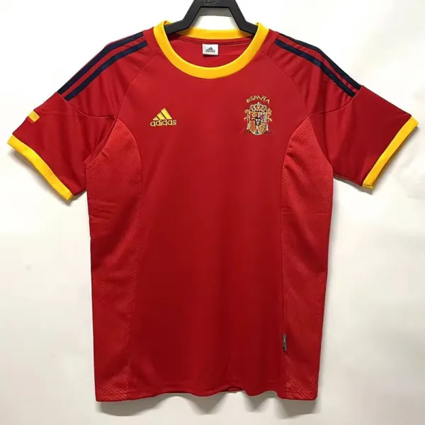 2002 Spain Home Retro Soccer Jersey