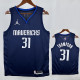 20/21 Dallas Mavericks THOMPSON #31 Blue Flying Man Top Quality Hot Pressing  NBA Jersey飞人（V领）