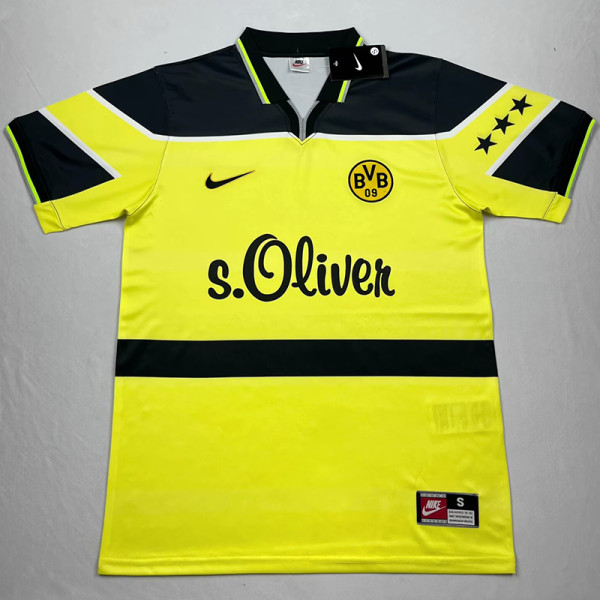 1997 Dortmund  Home Retro Soccer Jersey