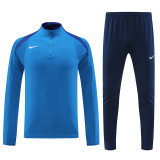 24/25 NK Sky Blue Half Zipper Sportswear # 812 天蓝(半拉链)