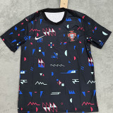 2024 Portugal Black symbol version Training Shirts