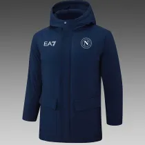 24/25  Napoli Royal Blue Hooded Cotton Coat G238