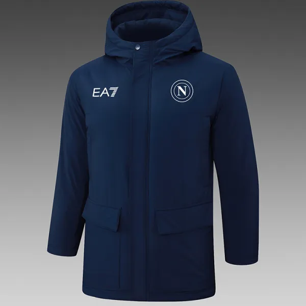 24/25  Napoli Royal Blue Hooded Cotton Coat G238