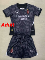 24/25  ACM Black Goalkeeper  Suit Fans Soccer Jersey（成人）