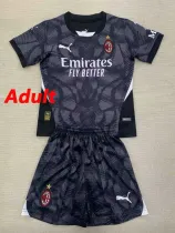 24/25  ACM Black Goalkeeper  Suit Fans Soccer Jersey（成人）