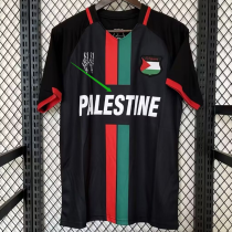 24/25 Palestine Black English Special Edition Fans Soccer Jersey(英文字）