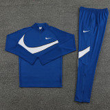 2024 NK Blue White Half Zipper Sportswear # NB07(半拉链)