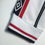 1998/1999 Man Utd  Anniversary Edition White Retro  Long Sleeve Soccer Jersey
