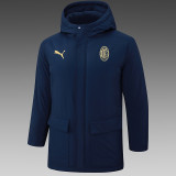 24/25 ACM Royal Blue Hooded Cotton Coat G257金色队标