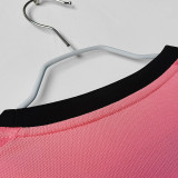 2015/2016 JUV Away Pink Retro Long Sleeve Soccer Jersey (长袖)