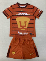 24/25 Pumas UNAM Orange Goalkeeper Kids Soccer Jersey