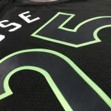 22/23 TIMBERWOLVES ROSE #25 Black Top Quality Hot Pressing NBA Jersey (Trapeze Edition)