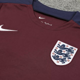 24/25 England Maroon  Training Short Suit（枣红）