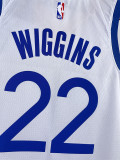22/23 WARRIORS WIGGINS #22 White Top Quality Hot Pressing NBA Jersey (V领)