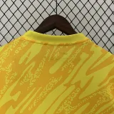 2024  France Goalkeeper Yellow  Fans Soccer Jersey
