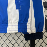24/25 Argentina White & Blue Stripe Retro Double Sided Windbreaker (双面风衣)