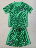 24/25 Italy Green Goalkeeper Kids Soccer Jersey