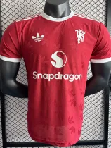 24/25 Man Utd  Red Special Edition Player Version Soccer Jersey(圆领）