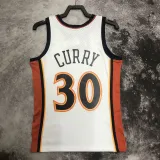 2009/2010 WARRIORS CURRY #30 White Retro Top Quality Hot Pressing NBA Jersey