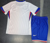 24/25 France Away Kids Soccer Jersey