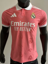 25/26 RMA Pink Team Logo Special Edition Player Version Soccer Jersey