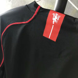 2007/2008 Man Utd Away Black long sleeve Retro soccer jersey (长袖)