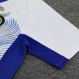 24/25 INT White # blue stripes Training Short Suit