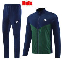 25/26 NJ Dard blue &Green Kids Jacket Tracksuit #12(童装)