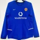 2002/2003 Man Utd Blue Long sleeve Retro Soccer Jersey