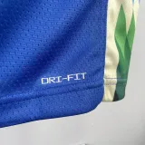 22/23 BUCKS LILLARD #0 Blue City Edition Top Quality Hot Pressing NBA Jersey(V领)