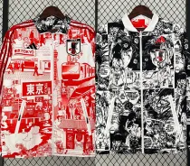 2024 Japan Mangak Black&Red Double sided Windbreaker (双面风衣)