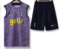 23/24 TOT Purple Tank top and shorts suit (黑花点)