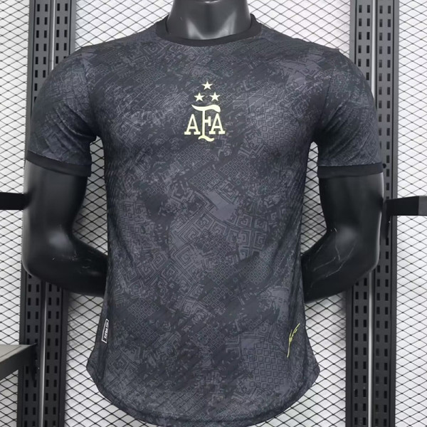 2024 Argentina Black  Special Edition Player Version Soccer Jersey