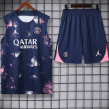 24/25 PSG Royal Blue Graffiti Tank top and shorts suit