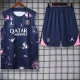 24/25 PSG Royal Blue Graffiti Tank top and shorts suit