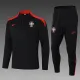 24/25  Portugal  Black Half Pull Tracksuit  (半拉链)