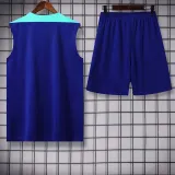 24/25  Brazil Blue Tank top and shorts suit