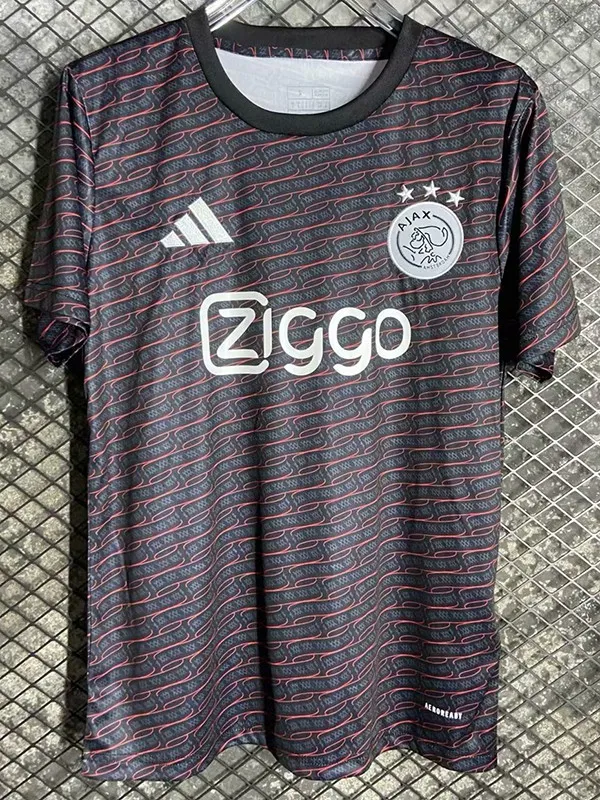 24/25 Ajax Black Striped Silk Training Shirts