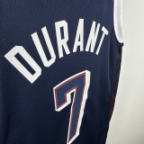 2024 Olympic Game USA DURANT # 7 Blue Basketball Jersey