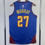 22/23 Nuggets MURRAY #27 Blue Top Quality Hot Pressing NBA Jersey (Trapeze Edition) 飞人版