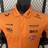 2024 F1 McLaren #4 Yellow Polo Racing Suit(有领、4号)