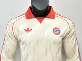 24/25 Bayern Yellow Leisure  Long Sleeve Retro Soccer Jersey(长袖）
