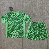 24/25 BAR Green Goalkeeper  Kids Soccer Jersey