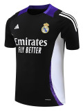 24/25 RMA  Black(Purple Shoulders) Training Shirts(黑色紫肩）