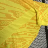 2024  France Goalkeeper Yellow  Fans Soccer Jersey