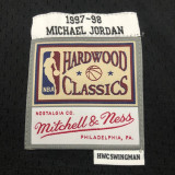 1998 BULLS JORDAN #23 Black Retro Top Quality Hot Pressing NBA Jersey