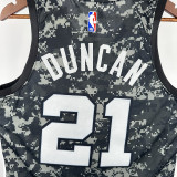 Sa Spurs DUNCAN # 21 Camouflage Top Quality Hot Pressing NBA Jersey