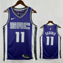 22/23 KINGS SABONIS #11 Purple Away Top Quality Hot Pressing Retro NBA Jersey