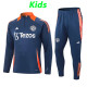 24/25 Man Utd Sapphire Blue Kids  Half Pull Tracksuit  (儿童、半拉链)